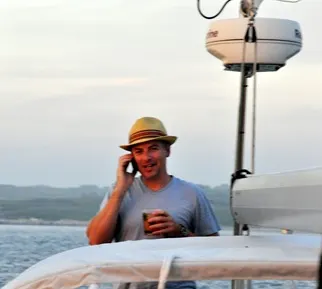 Bill and Jessica aboard Cadence