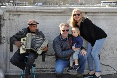 April, Rome and Cagliari, Italy